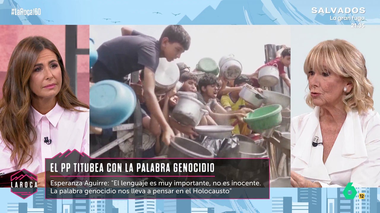 Esperanza Aguirre, en La Roca: "Cuando oímos la palabra genocidio pensamos en el Holocausto que hicieron los nazis con los judíos"
