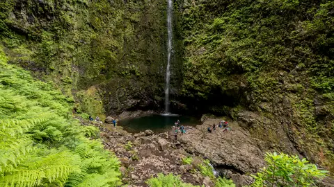 Levada do Caldeirao Verde. Madeira Levada do Caldeirao Verde. Madeira