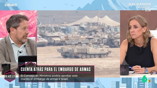 Manu Mostaza y el posible embargo de armas a Israel: "De una medida oportunista quizá acabe saliendo algo interesante" Manu Mostaza y el posible embargo de armas a Israel: "De una medida oportunista quizá acabe saliendo algo interesante"