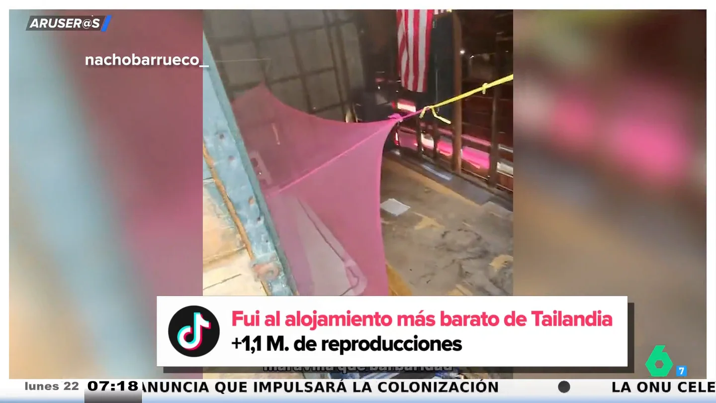 Un tiktoker español visita el alojamiento más barato de Tailandia: "Si piso aquí fuerte me voy al otro barrio" Un tiktoker español visita el alojamiento más barato de Tailandia: "Si piso aquí fuerte me voy al otro barrio"