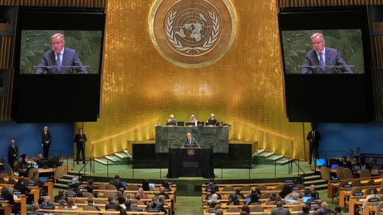 Antonio Guterres interviene durante la 79 Asamblea General de la ONU Antonio Guterres interviene durante la 79 Asamblea General de la ONU