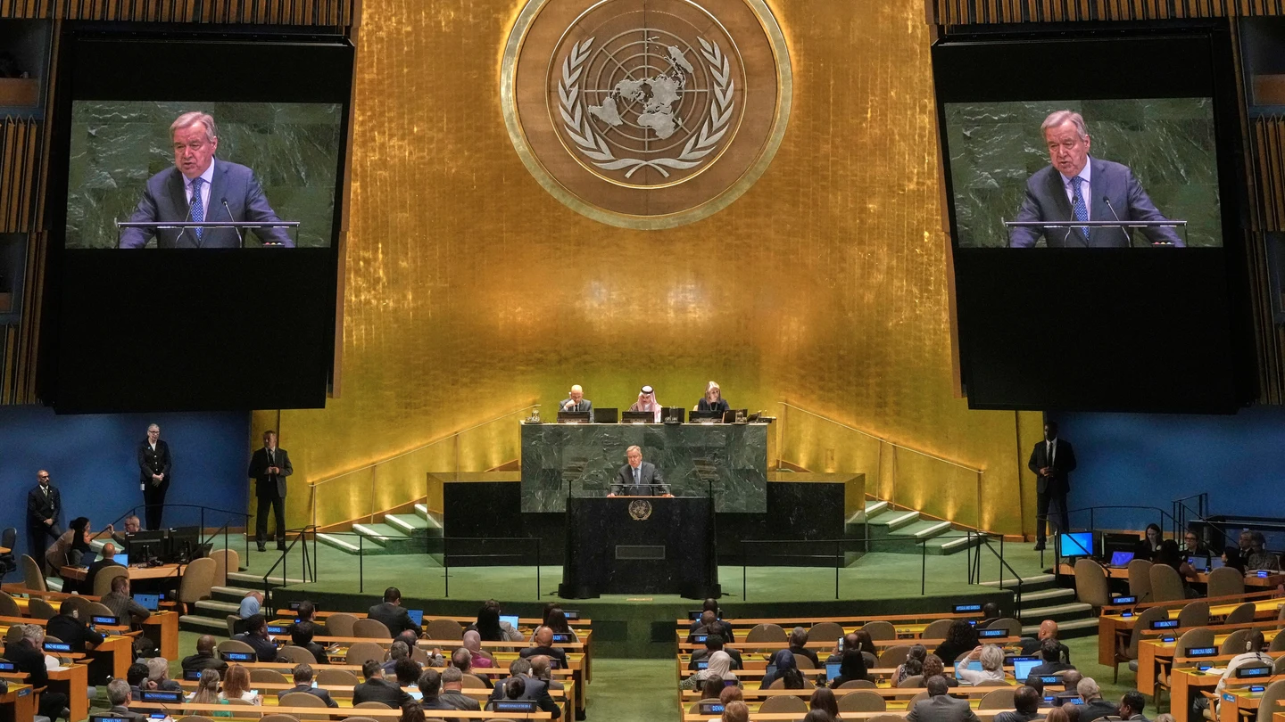 Antonio Guterres interviene durante la 79 Asamblea General de la ONU Antonio Guterres interviene durante la 79 Asamblea General de la ONU