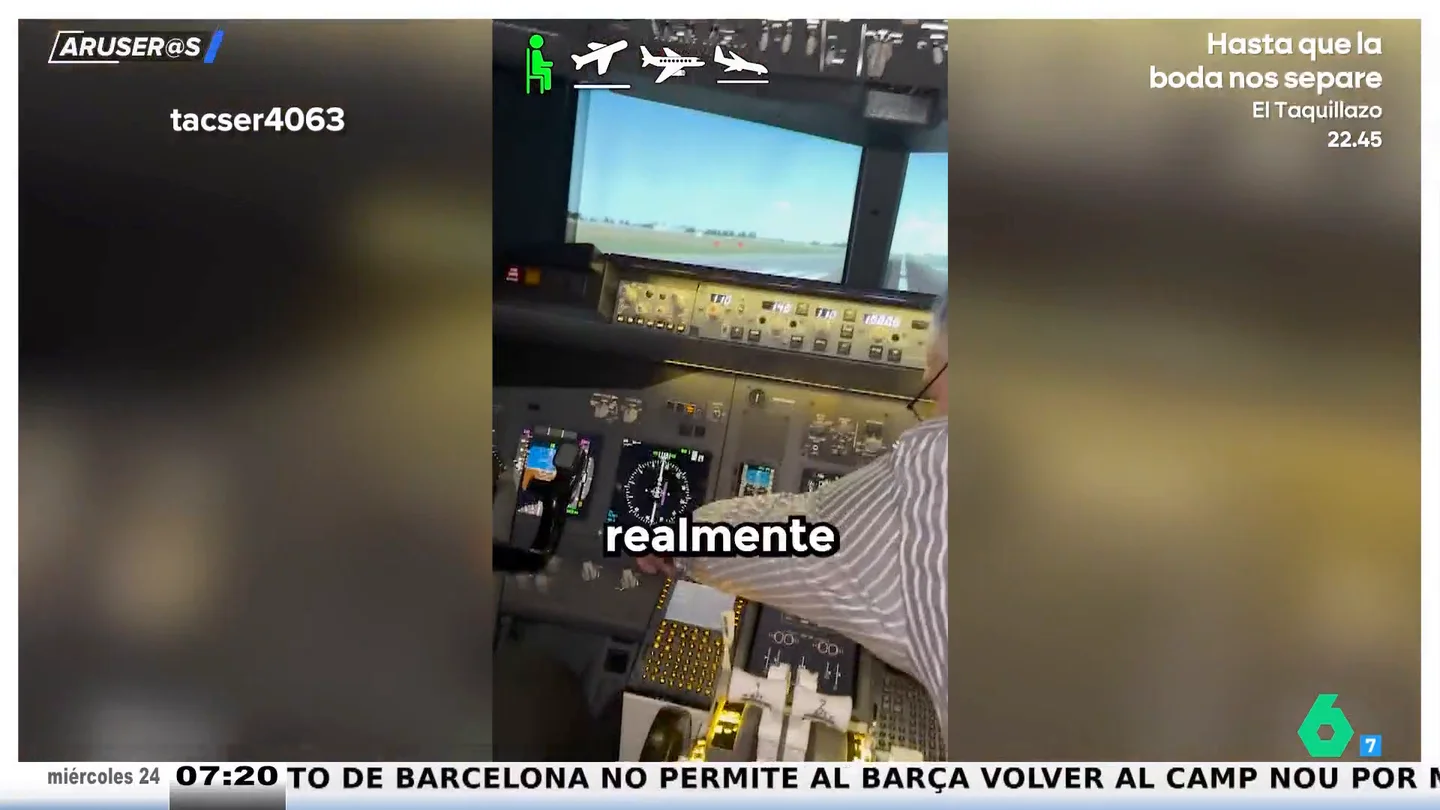 Alba Gutiérrez, al estudio que señala que el 46% de los hombres cree que podría aterrizar un avión sin ser piloto: "¡Qué optimistas!" Alba Gutiérrez, al estudio que señala que el 46% de los hombres cree que podría aterrizar un avión sin ser piloto: "¡Qué optimistas!"