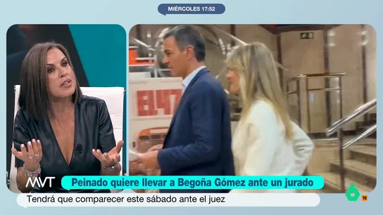 Beatriz de Vicente explica en qué consistirá la comparecencia a la que se enfrentará este sábado Begoña Gómez El juez Peinado ha citado a la mujer de Pedro Sánchez este sábado por la tarde en el juzgado. La abogada indica que en la comparecencia estarán presentes las acusaciones, el Ministerio Fiscal, las defensas y los investigados.