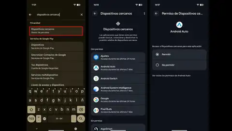 Gestionando los permiso de las aplicaciones en dispositivos cercanos Gestionando los permiso de las aplicaciones en dispositivos cercanos