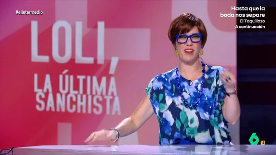 'Loli', la última 'sanchista', defiende el Nobel para Pedro Sánchez: "Es más importante que cuando se lo dieron a Severo Ochoa" Cristina Gallego se convierte en 'Loli' y sostiene que Sánchez merece el Nobel "por su brillante labor pacifista en Oriente Próximo, ser el primer líder internacional en reconocer el Estado de Palestina y estar más bueno que un chuletón al punto".