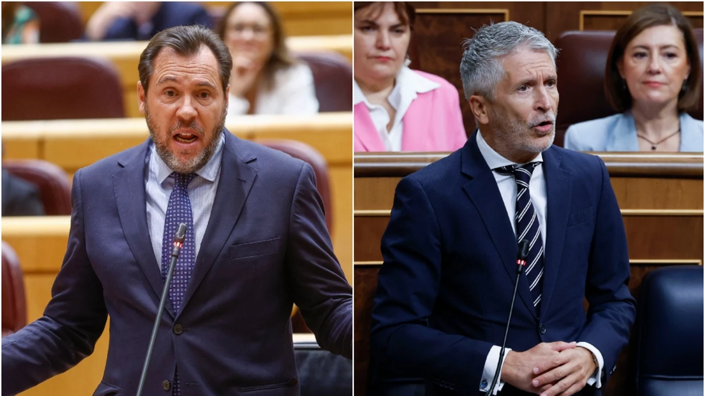 Los ministros Óscar Puente y Fernando Grande-Marlaska Los ministros Óscar Puente y Fernando Grande-Marlaska