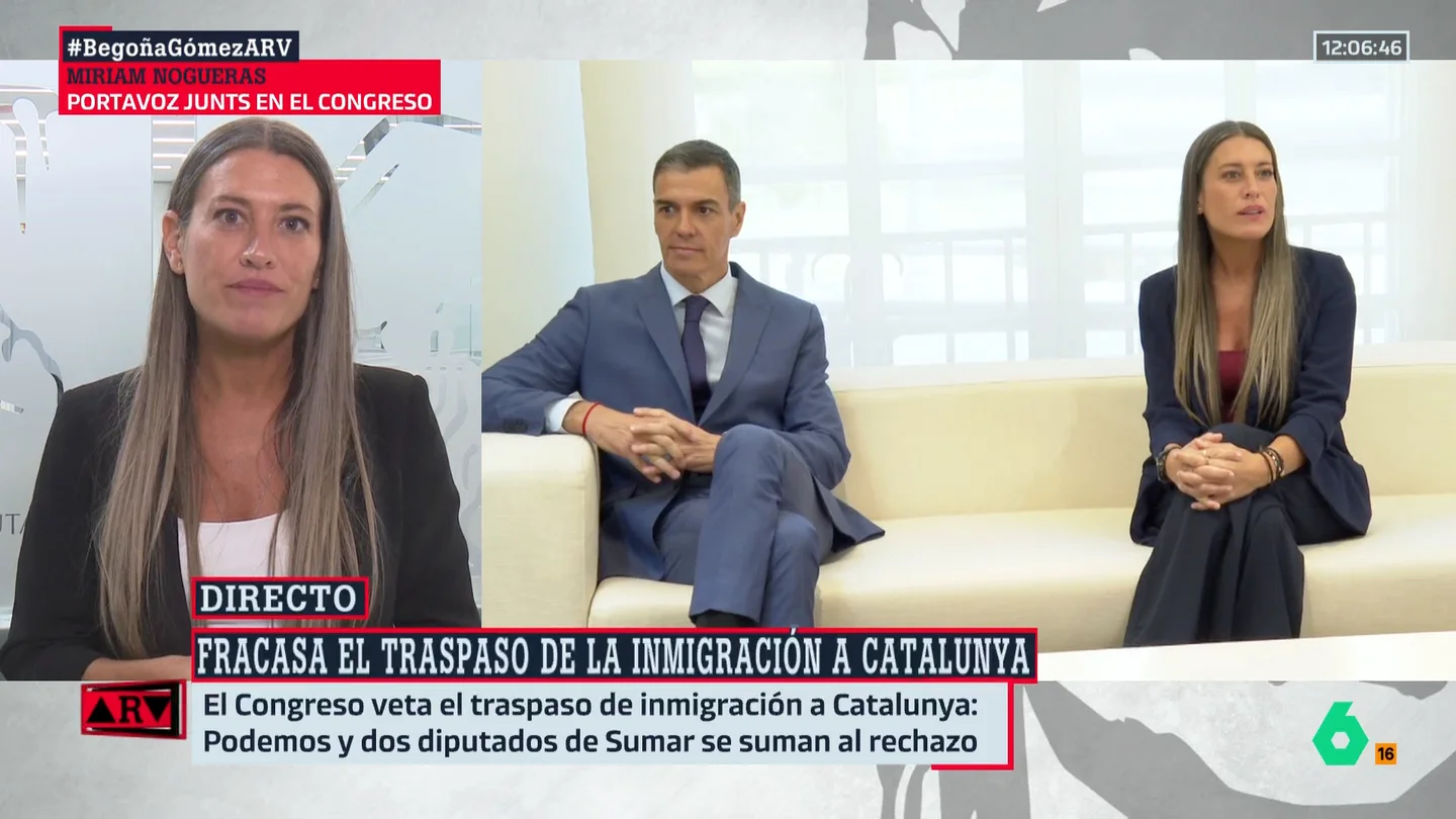 Nogueras (Junts) responde a Feijóo: "No somos socios de este Gobierno, vamos carpeta a carpeta" Nogueras (Junts) responde a Feijóo: "No somos socios de este Gobierno, vamos carpeta a carpeta"
