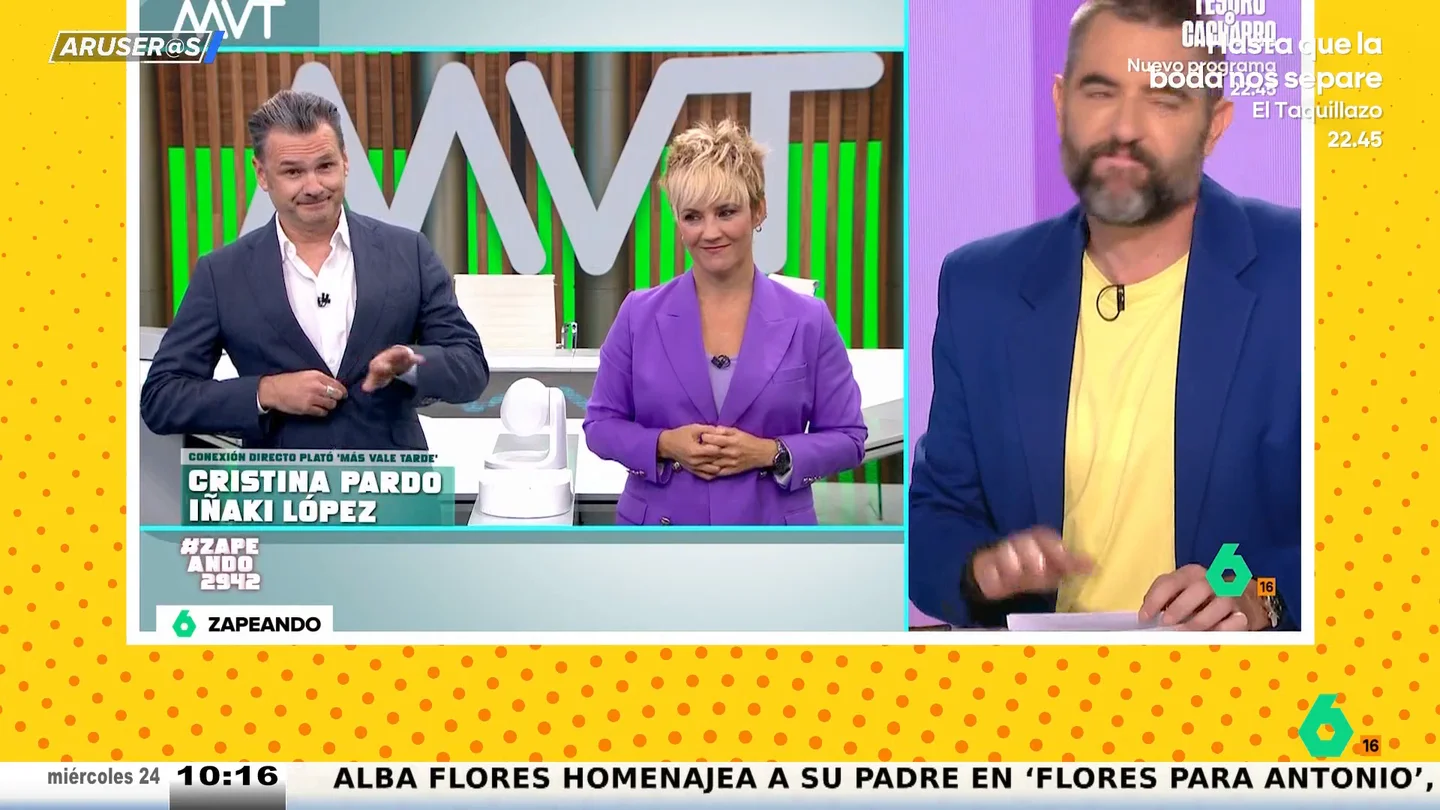 La "puñalada trapera" de Iñaki López a Dani Mateo llega a Aruser@s: "No hables tú de justicia, que has visitado mucho juzgado" La "puñalada trapera" de Iñaki López a Dani Mateo llega a Aruser@s: "No hables tú de justicia, que has visitado mucho juzgado"
