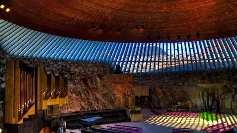 Iglesia de Temppeliaukio de Helsinki Iglesia de Temppeliaukio de Helsinki