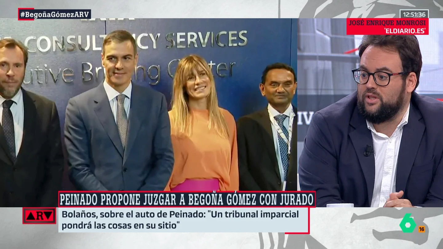 Monrosi señala la "curiosidad" del PP tras la decisión del juez Peinado: "El tono más hiriente ha sido el de Los Santos, que fue 'personal shopper' de la mujer de Rajoy" Monrosi señala la "curiosidad" del PP tras la decisión del juez Peinado: "El tono más hiriente ha sido el de Los Santos, que fue 'personal shopper' de la mujer de Rajoy"