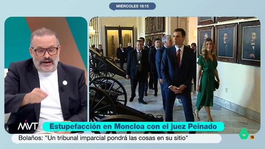 Edu Galan considera que el procedimiento del juez Peinado es "poco serio": "No tiene un pase" El escritor señala que las palabras de Pilar Alegría o Fernando Grande-Marlaska sobre el juez han estado "fuera de lugar", pero, a pesar de ello, entiende la afirmación de, por ejemplo, el ministro de Interior.