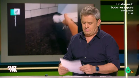 El 'corte' de Miki Nadal a Dani Mateo: "¿Crees necesario parar el programa para esta mierda?" El presentador de Zapeando ha pedido al zapeador que imite un sonido de spray, emulando un vídeo que se ha hecho viral en redes sociales de un loro haciendo ese ruido.