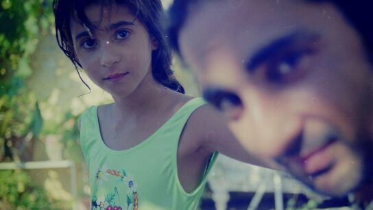 Fotografía de Alba Flores con Antonio Flores