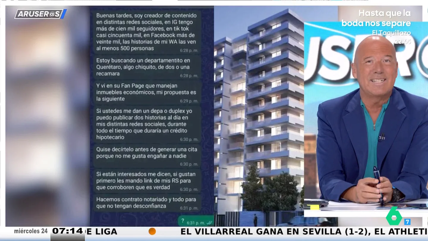 Un influencer intenta alquilar un piso a cambio de una colaboración en redes: "Dos historias al día" Un influencer intenta alquilar un piso a cambio de una colaboración en redes: "Dos historias al día"