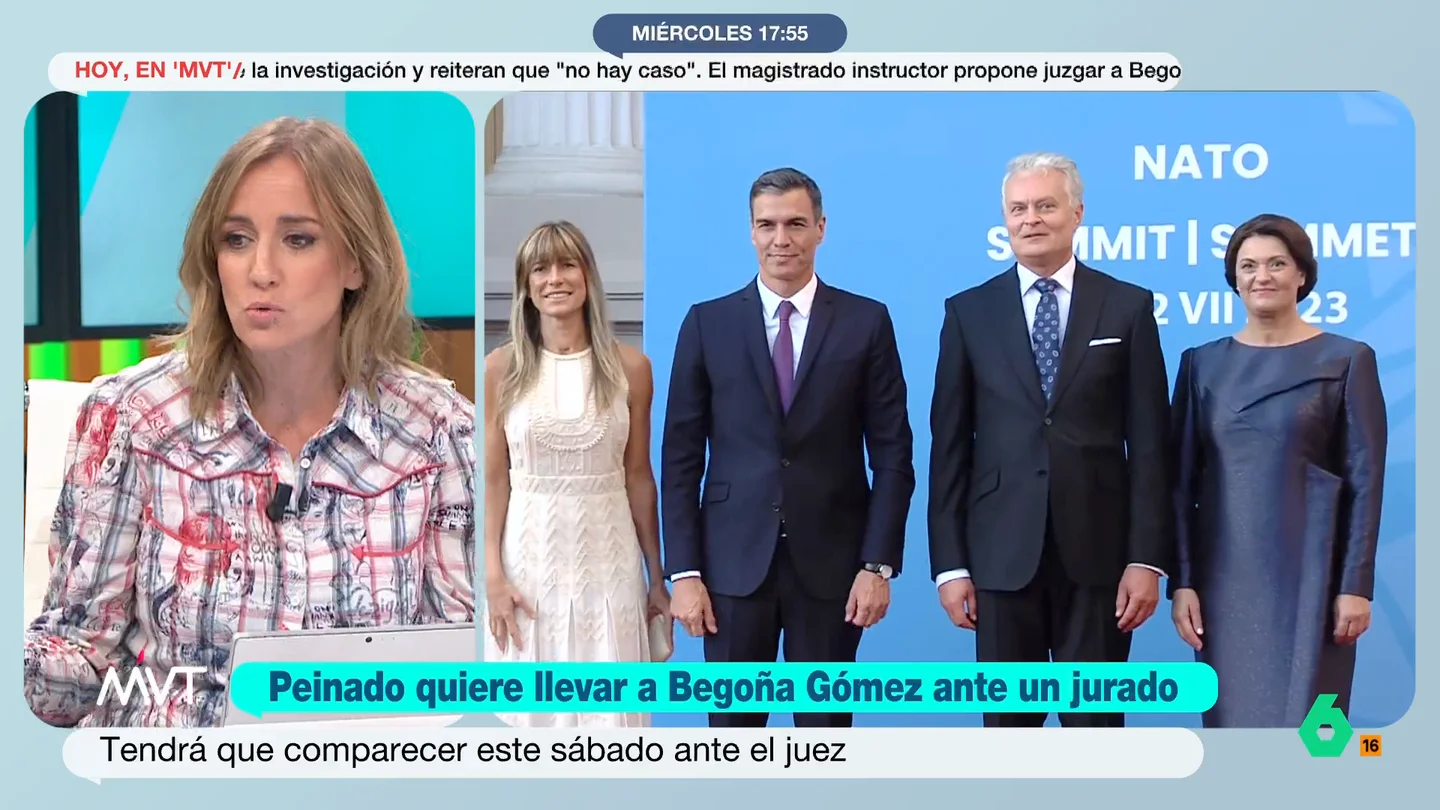 Tania Sánchez: "No se entiende la estratagema para llevar a Begoña Gómez a un juzgado popular" La mujer de Pedro Sánchez será juzgada por un jurado popular por un delito de malversación. Como indica Alfonso Pérez Medina, "el juez Peinado está considerando que Begoña Gómez es funcionaria" para así poder acusarla de este delito.