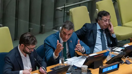 Sánchez anuncia el envío de un buque de acción marítima para proteger y asistir a la Flotilla que se dirige a Gaza. Sánchez anuncia el envío de un buque de acción marítima para proteger y asistir a la Flotilla que se dirige a Gaza.