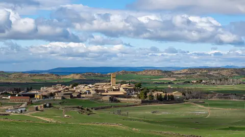 Pueblo de Layana, en la provincia de Zaragoza Pueblo de Layana, en la provincia de Zaragoza