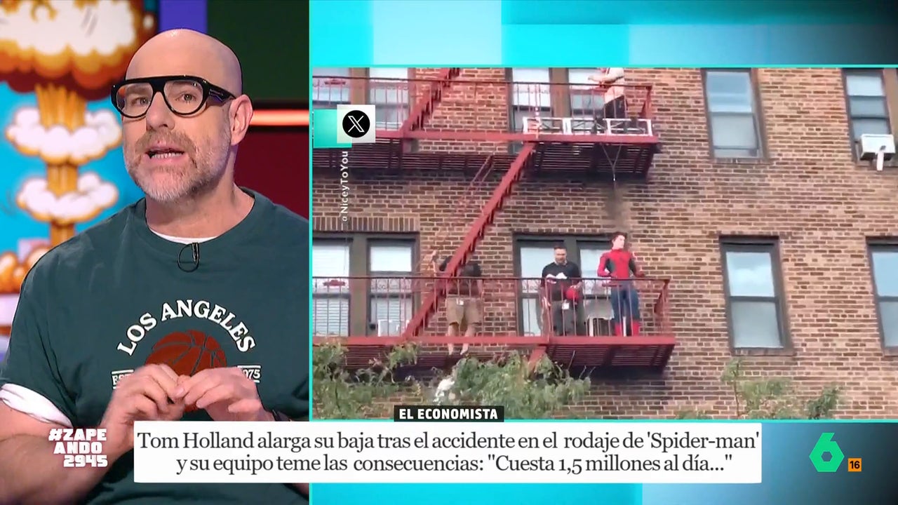 Alberto Rey, tras suspenderse el rodaje de 'Spider-Man' por el accidente de Tom Holland: "Se habla de pérdidas de 1,5 millones de dólares al día"