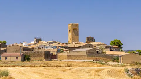 El pueblo de Layana, en la provincia de Zaragoza El pueblo de Layana, en la provincia de Zaragoza
