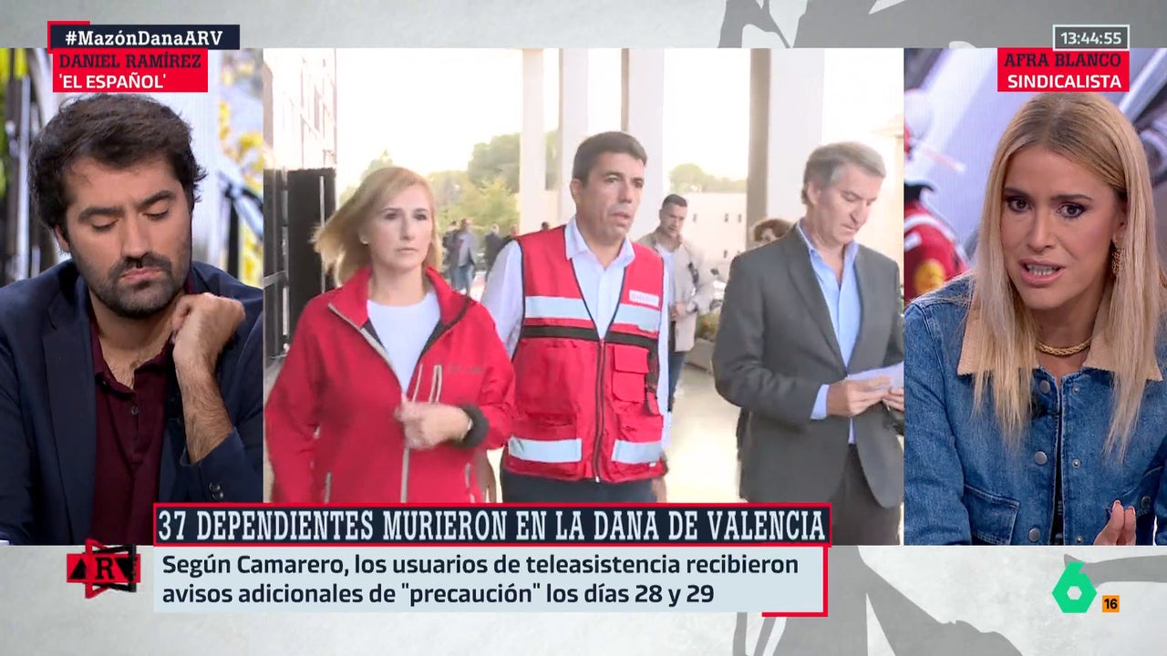 Afra Blanco, sobre Mazón: "Es una gestión criminal y se está pensando poco o nada en las víctimas"