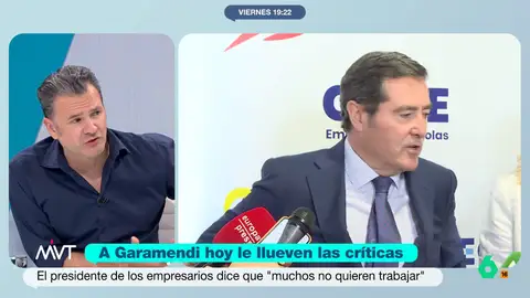 Iñaki López, tras las palabras de Garamendi: "Cada vez que se incrementan los derechos de los trabajadores, los empresarios siempre se han quejado" Iñaki López, tras las palabras de Garamendi: "Cada vez que se incrementan los derechos de los trabajadores, los empresarios siempre se han quejado"