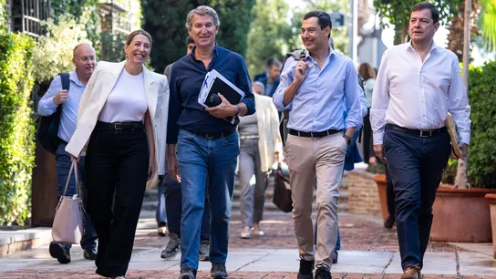 Alberto Núñez Feijóo en el cónclave de Murcia. Alberto Núñez Feijóo en el cónclave de Murcia.