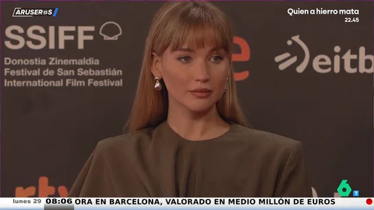 Jennifer Lawrence recoge el Premio Donostia denunciando el genocidio en Gaza: "Estoy aterrorizada" Jennifer Lawrence recoge el Premio Donostia denunciando el genocidio en Gaza: "Estoy aterrorizada"
