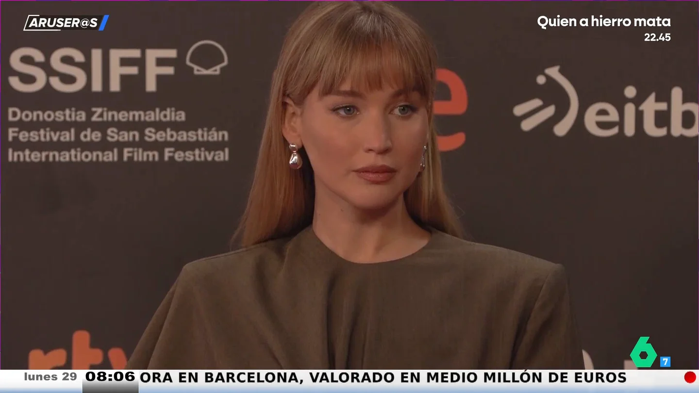 Jennifer Lawrence recoge el Premio Donostia denunciando el genocidio en Gaza: "Estoy aterrorizada" Jennifer Lawrence recoge el Premio Donostia denunciando el genocidio en Gaza: "Estoy aterrorizada"