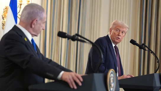 Guerra de Israel en Gaza, en directo | Trump recibe a Netanyahu a las puertas de cerrar un acuerdo sobre Gaza