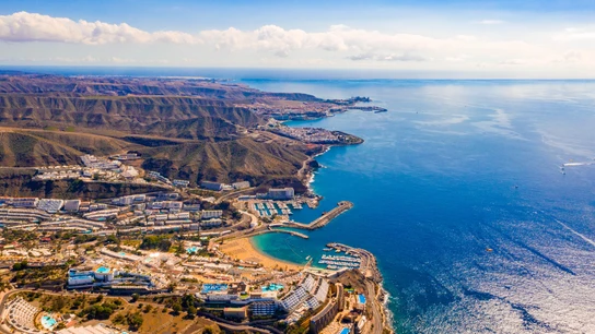 Vista aérea de la isla de Gran Canaria Vista aérea de la isla de Gran Canaria