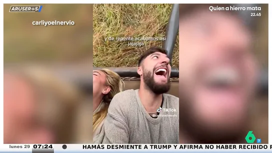 El vídeo del paseo de Carliyo en globo aerostático que acaba por los suelos en medio de un safari: "Os voy a meter una denuncia..." El vídeo del paseo de Carliyo en globo aerostático que acaba por los suelos en medio de un safari: "Os voy a meter una denuncia..."