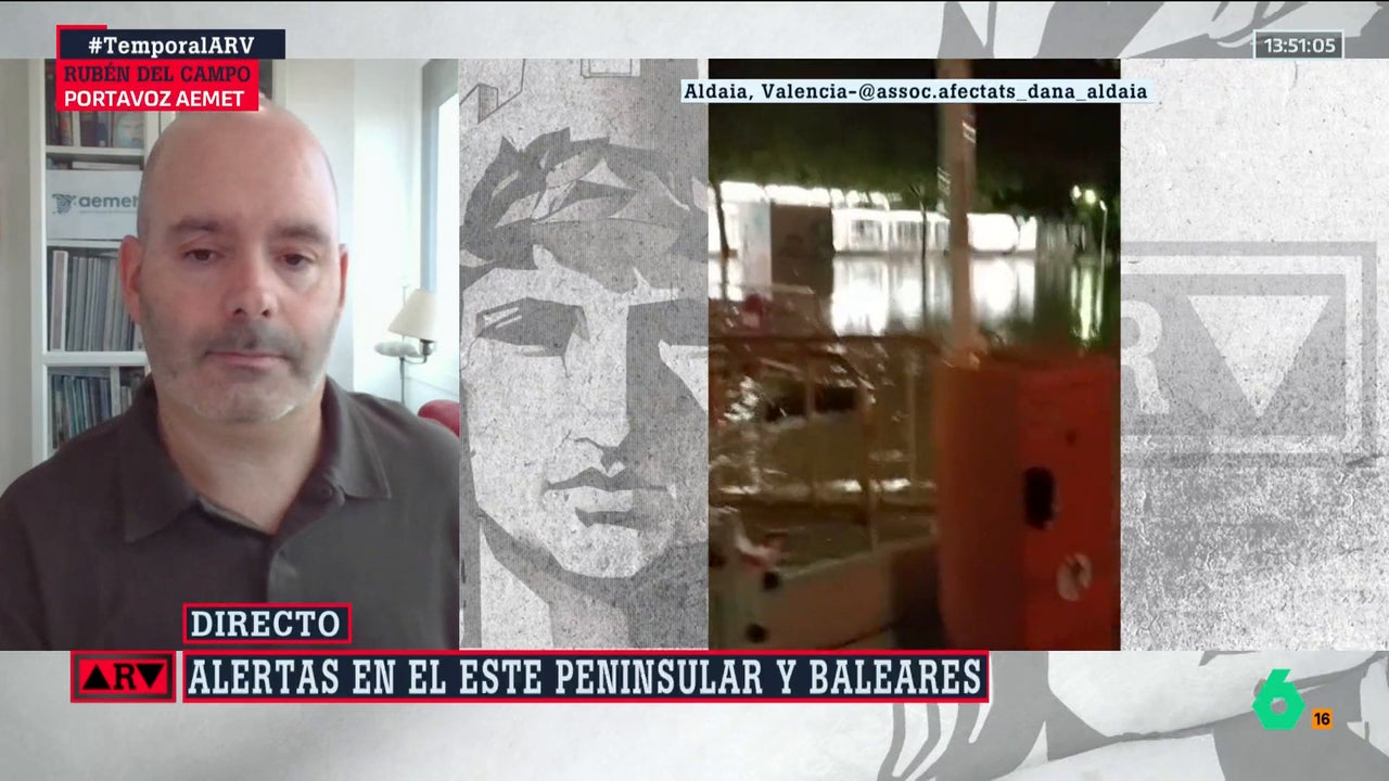 El portavoz de la AEMET, ante la previsión meteorológica: "Hay que evitar los cauces a toda costa"
