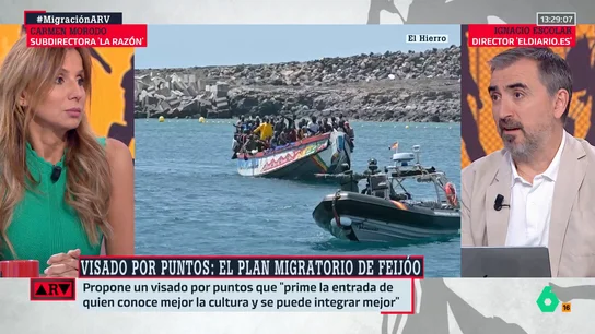 Ignacio Escolar, sobre el plan migratorio de Feijóo: "A mí esta declaración de Murcia me parece un ejercicio de propaganda" Ignacio Escolar, sobre el plan migratorio de Feijóo: "A mí esta declaración de Murcia me parece un ejercicio de propaganda"