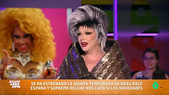 Supremme de Luxe presenta la nueva temporada de 'Drag Race España': "Hay mucho talento en España" La presentadora de la versión española de la franquicia visita el programa para contar algunas claves de la nueva temporada. Como desvela, esta edición el premio ha aumentado: de 30.000 a 50.000.