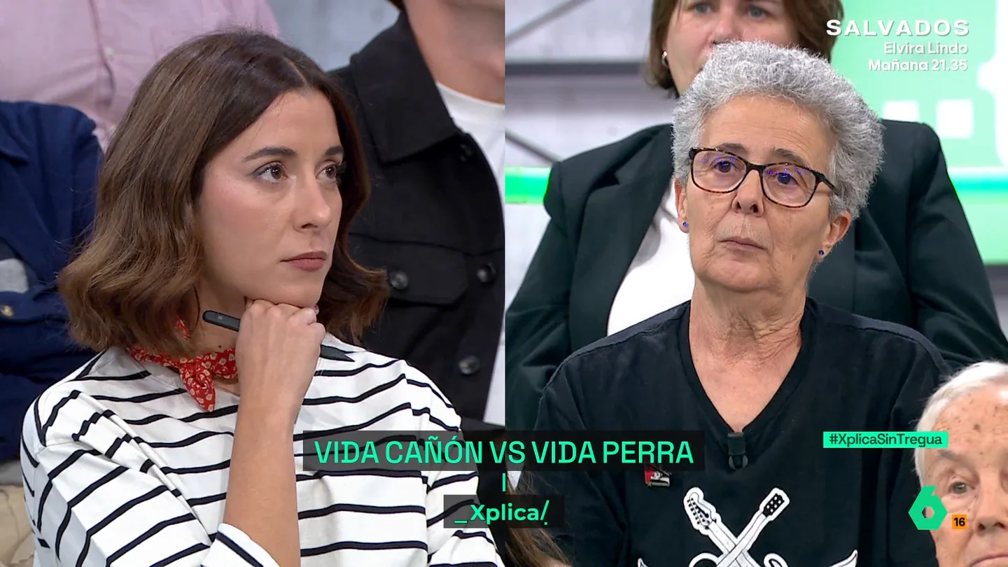 Una mujer mayor defiende las pensiones frente a una joven: "Nosotros nos pudimos comprar una casa teniendo dos trabajos" Una mujer mayor defiende las pensiones frente a una joven: "Nosotros nos pudimos comprar una casa teniendo dos trabajos"