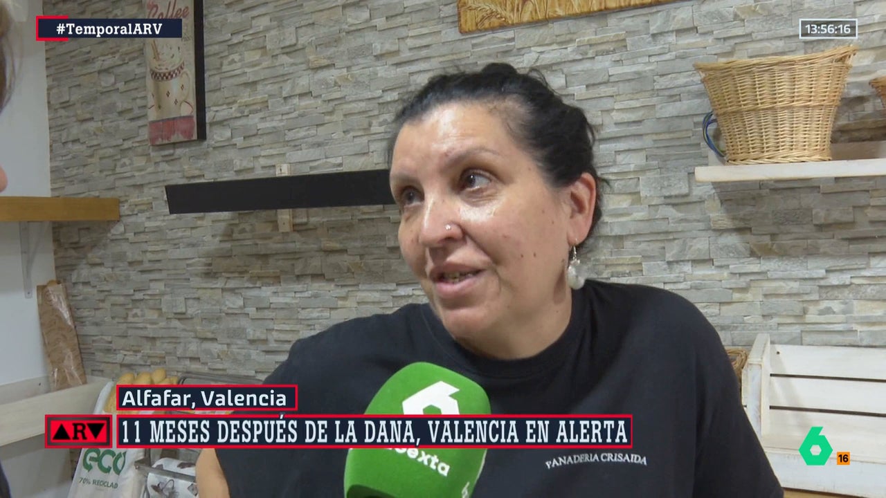 Una panadera que perdió su negocio en la DANA confiesa estar "asustada" ante la alerta roja: "Si pasa otra vez, ya no levanto nada"
