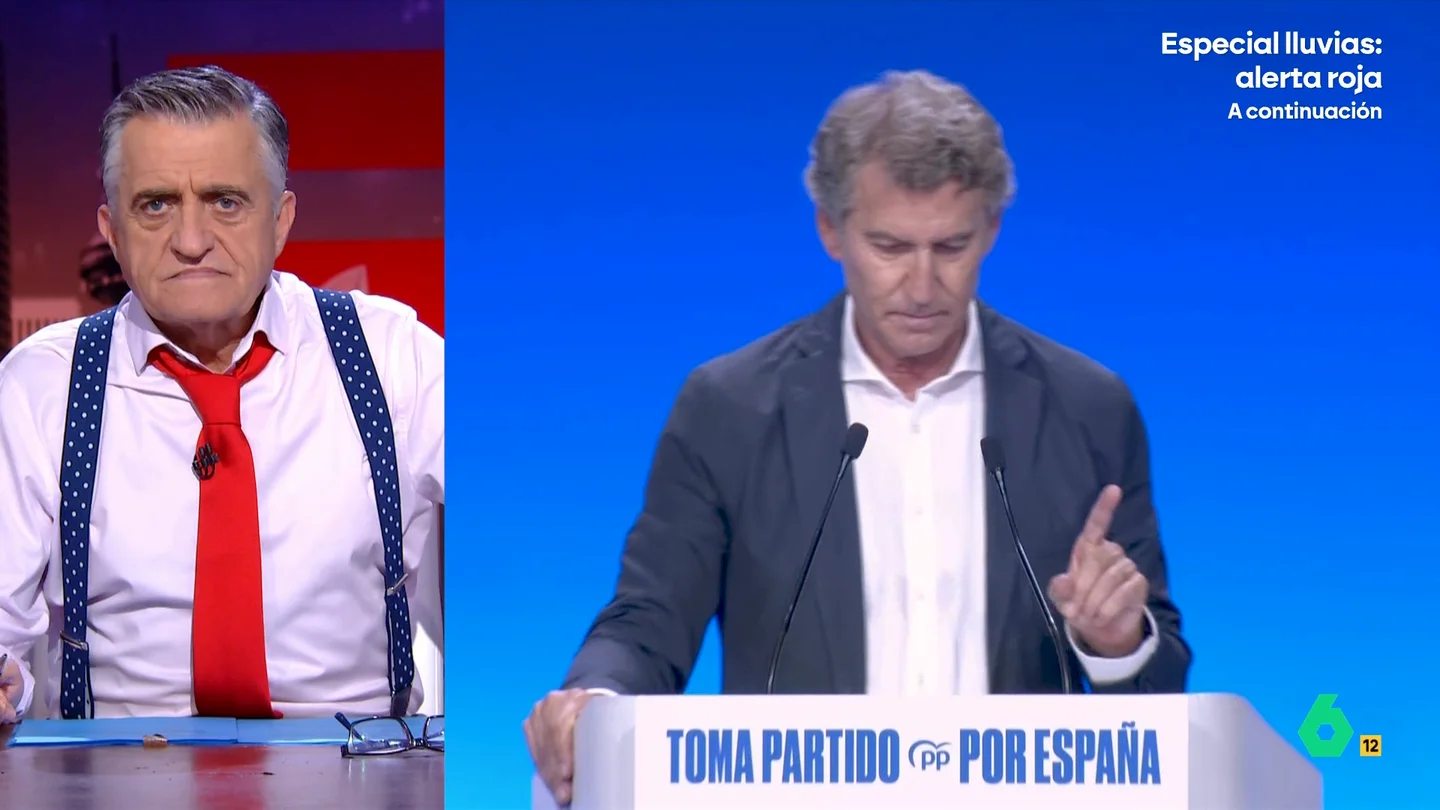Wyoming sentencia las propuestas de inmigración del PP: "Es un nivel de esfuerzo tan mínimo que lo firmaría Abascal" Wyoming y Sandra Sabatés analizan este vídeo las propuestas más polémicas del plan sobre inmigración presentado por el PP, algunas de ellas según el presentador capaces de competir con Vox "al menos en lo de no currárselas".