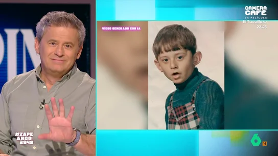 Miki Nadal conversa con él mismo de niño gracias a la inteligencia artificial: "¿Cuánto dinero tenemos en el banco?" La inteligencia artificial brinda la oportunidad a Miki Nadal, Dani Mateo, María Gómez e Isabel Forner de poder hablar con ellos mismos cuando eran niños. ¿Qué les preguntarán? La respuesta en este vídeo.