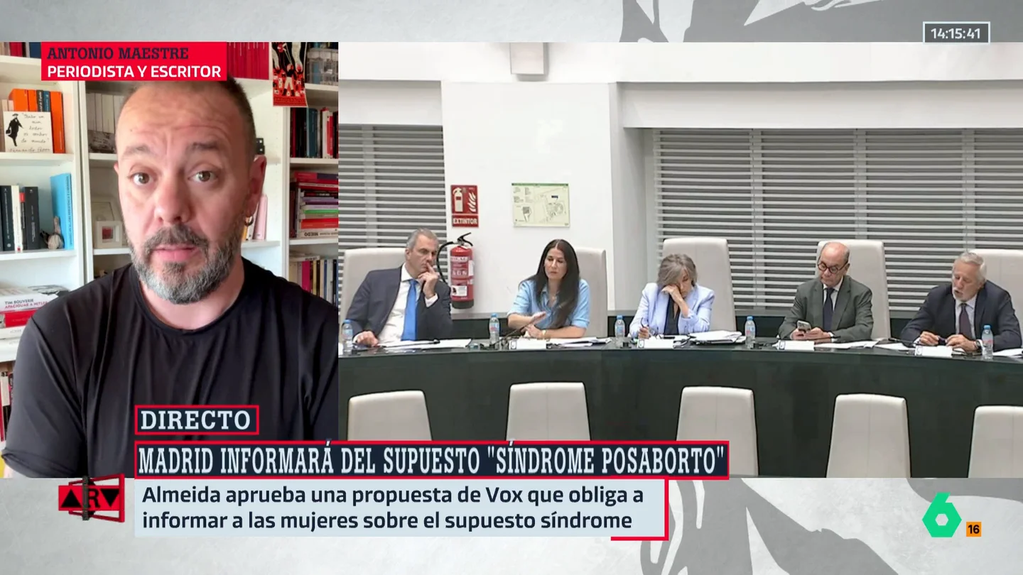 Maestre, sobre el supuesto "síndrome post aborto": "No se puede informar sobre algo que no existe y que solo sirve para coaccionar" Maestre, sobre el supuesto "síndrome post aborto": "No se puede informar sobre algo que no existe y que solo sirve para coaccionar"