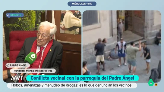 El padre Ángel responde a los vecinos de la iglesia de San Antón: "No es una guarida de ladrones" Más Vale Tarde se ha desplazado hasta la iglesia de San Antón, en el centro de Madrid, para charlar con el padre Ángel sobre las quejas que han manifestado los vecinos de la zona.