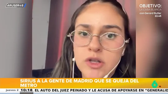 Una tiktoker, a la gente de Madrid que se queja del metro: "En Granada pasa cada 20 minutos, ¿nos tranquilizamos?" Una tiktoker, a la gente de Madrid que se queja del metro: "En Granada pasa cada 20 minutos, ¿nos tranquilizamos?"