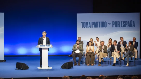 Alberto Núñez Feijóo en la clausura del acto de presentación de la ‘Declaración de la Región de Murcia'. Alberto Núñez Feijóo en la clausura del acto de presentación de la ‘Declaración de la Región de Murcia'.