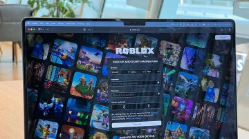 Roblox en un ordenador portátil