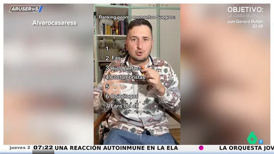 Alfonso Arús, sobre el ranking de los peores momentos que puedes vivir con los suegros: "¡Qué tortura!" Alfonso Arús, sobre el ranking de los peores momentos que puedes vivir con los suegros: "¡Qué tortura!"