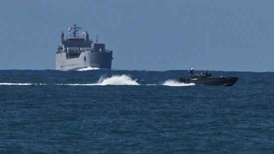 Un buque de la armada israelí llegó al puerto de Ashdod el 2 de octubre de 2025 tras interceptar barcos que transportaban ayuda a Gaza Un buque de la armada israelí llegó al puerto de Ashdod el 2 de octubre de 2025 tras interceptar barcos que transportaban ayuda a Gaza