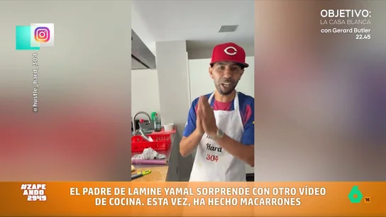 Miki Nadal reacciona al ver al padre de Lamine Yamal cocinando macarrones: "Bajo esa gorra hay una rata como en Ratatouille" Vuelven las clases de cocina de Mounir Nasraoui, el padre de Lamine Yamal que, en esta ocasión, prepara unos macarrones. El análisis de Miki Nadal o Dani Mateo, en este vídeo de Zapeando.