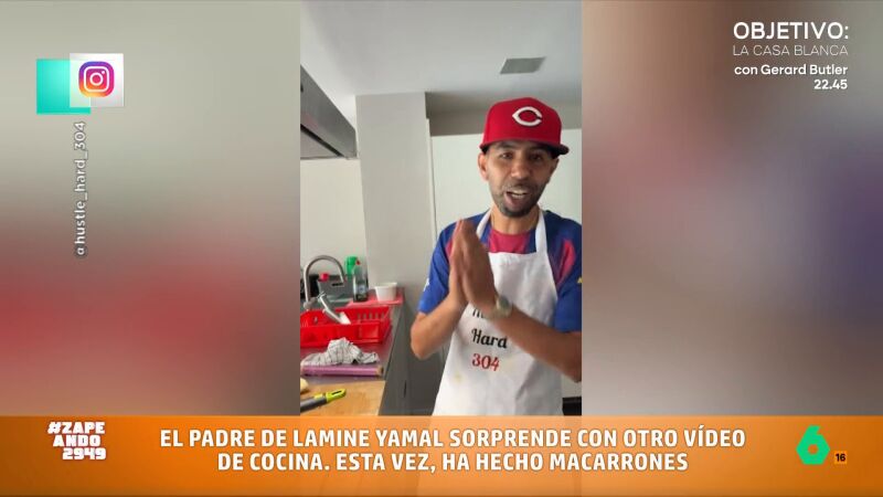 Miki Nadal reacciona al ver al padre de Lamine Yamal cocinando macarrones: "Bajo esa gorra hay una rata como en Ratatouille"