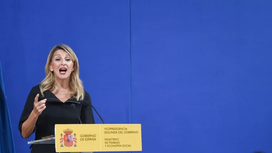 La vicepresidencia segunda y ministra de Trabajo, Yolanda Díaz, este miércoles. La vicepresidencia segunda y ministra de Trabajo, Yolanda Díaz, este miércoles.