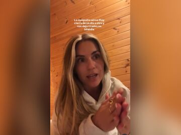 Una joven se queda sin vuelo de vuelta de Islandia